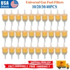 10/20/30pcs Motor Inline Gas Oil Fuel Filter Small Engine for 1/4'' 5/16" Line