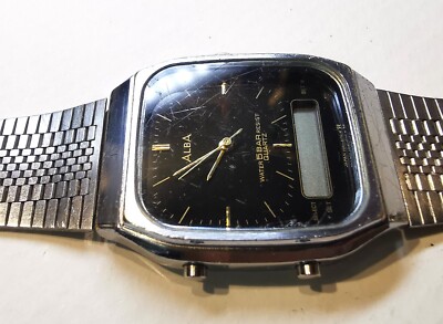 Vintage Seiko ALBA V041-5120 Ana Digi Quartz Men's Watch