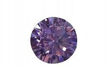 Pietra decorativa AMETISTA ZIRCONIA tonda 3,75 mm per gioielli 5 pz.