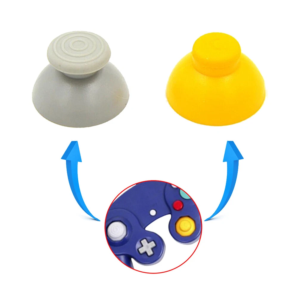 3 Pair Replacement Analog Stick Thumb Caps For Nintendo Game Cube Controller - Image 4 of 4