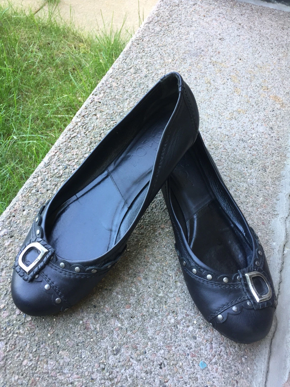 Ballerines cuir Christian Dior haut design neuf