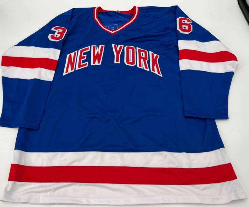 CAMISETA PERSONALIZADA AUTOGRAFIADA DE GLENN ANDERSON DE LOS RANGERS DE LOS NUEVOS YORK CERTIFICADO DE AUTENTICIDAD COPA 94 Foto 3 de 3