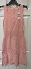 MICHAEL KORS FLARE HEM SLEEVELESS TANK DRESS JS08YL85ZV SIZE S MSRP $175.00