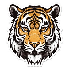 Tiger Head Vinyl Decal Sticker Indoor Outdoor 3 Sizes 11237 Tiger Head Vinyl Decal Sticker Indoor Outdoor 3 Sizes 11237