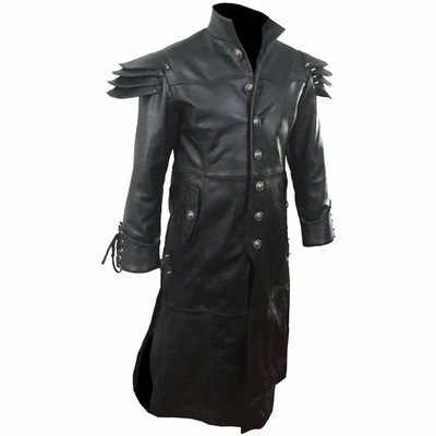 cowhide trench coat