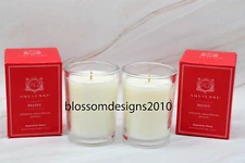 2 AQUIESSE Peony Fragranced Luxury Candles NIB