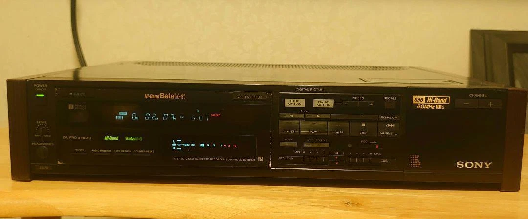 SONY SL-HF1000D SHB 6.0MHz BIs β VCR