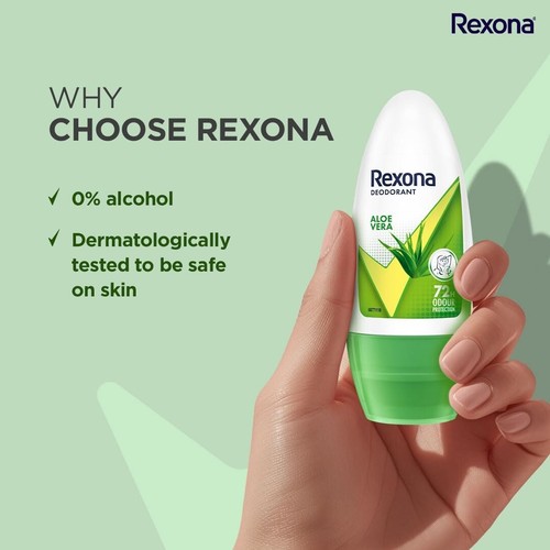 2XRexona Aloe Vera Underarm Roll On Deodorant For Women, 50ML FREE FAST SHIPPING - Picture 3 of 8