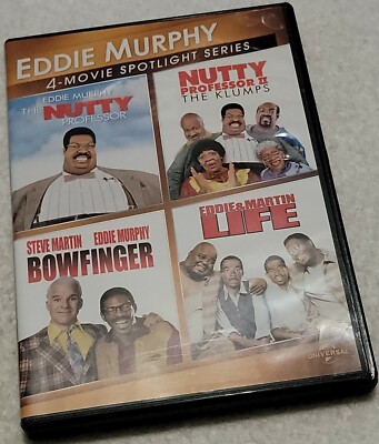 Eddie Murphy 4-Movie Nutty Professor 1 & 2 Bowfinger Life DVD 