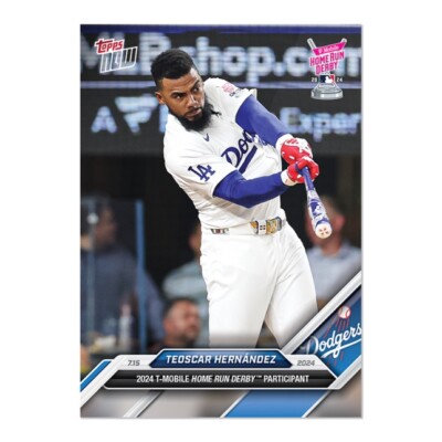 Teoscar Hernandez Home run Derby Participant 2024 MLB TOPPS NOW