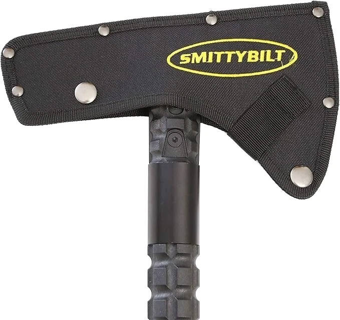 Hacha Smittybilt Trail con funda de hoja; hoja de acero inoxidable 402 Foto 3 de 4