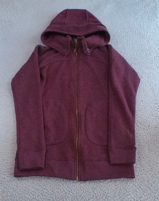 burton full zip long sleeve hooded pockets polyester jacket