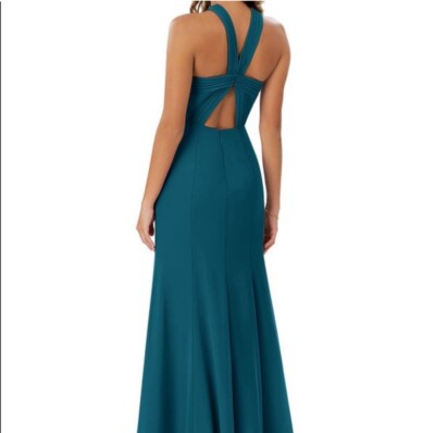 light blue formal dress midi Ink Blue Mother Daughter Matching Formal Dress MGD027