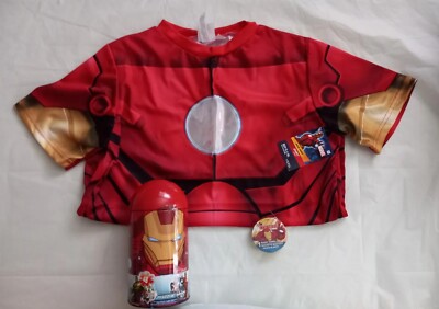 Marvel Iron Man Shirt, Magic Towel And 48 Piece Puzzle.
