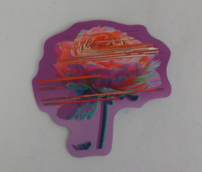 Streaked Rose Bright Colorful Sticker 2'' (S)