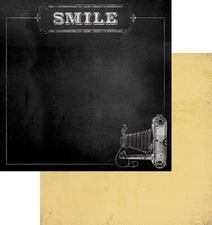Chalk Studio -Smile, DS scrapbook paper - My Mind's Eye CS3003