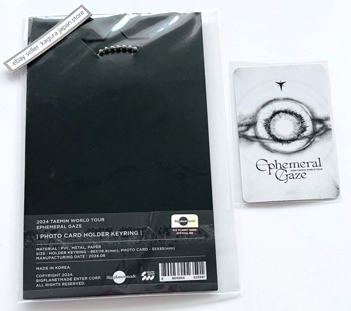 SHINee TAEMIN WORLD TOUR Ephemeral Gaze Photo Card Holder SHINee TAEMIN WORLD TOUR Ephemeral Gaze Photo Card Holder