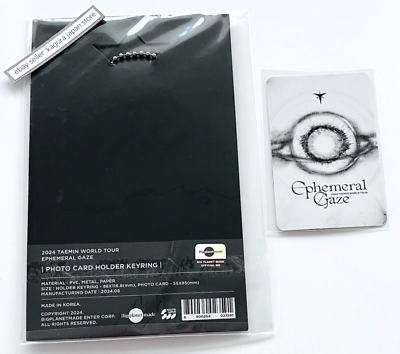 SHINee TAEMIN WORLD TOUR Ephemeral Gaze Photo Card Holder SHINee TAEMIN WORLD TOUR Ephemeral Gaze Photo Card Holder