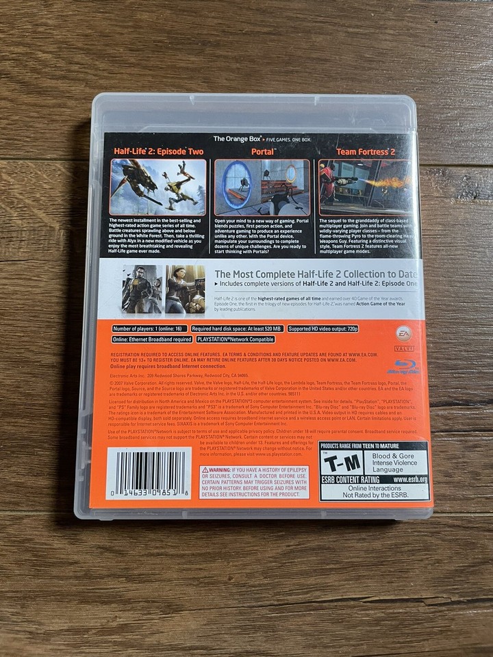 The Orange Box PS3 PlayStation 3 Complete CIB eBay