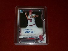 2021 Bowman Chrome Draft Auto Michael McGreevy