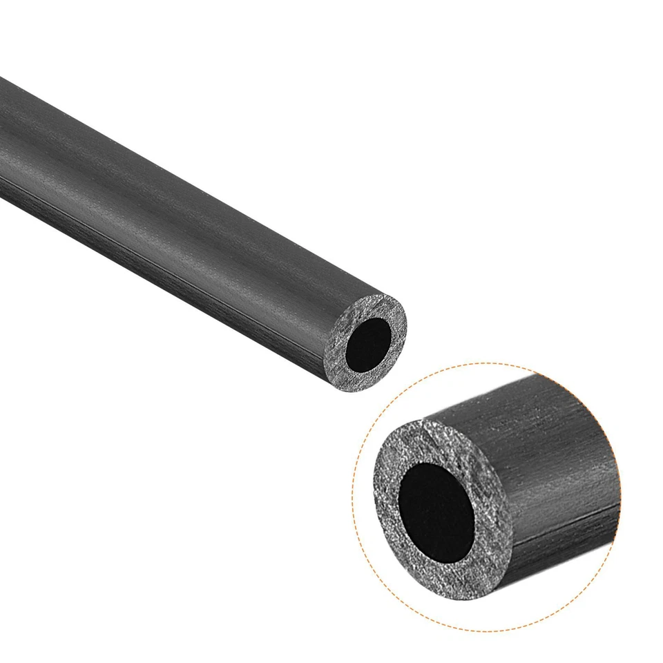 8pcs Carbon Fiber Round Tube 4mm x 2mm x 420mm for RC Airplane Quadcopter - Image 4 of 4