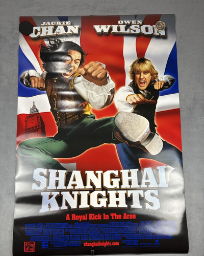 Shanghai Knights 2004 Movie Theatre Advertisement Poster 2-Sided 27x40in Rolled