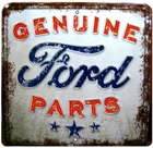 Genuine Ford Parts Signs Vintage Style Embossed Metal Man Cave Garage Home Decor