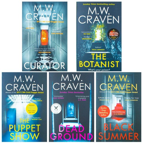 M. W. Craven 5 Book Set [The Curator.The Botanist.The Puppet Show | M. W. Craven - Picture 2 of 5