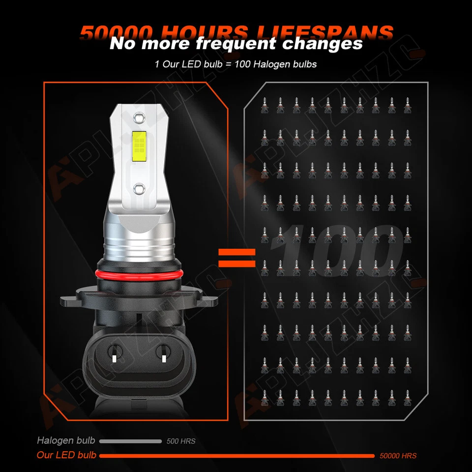 Kit de 4 bombillas combinadas de faros LED 9005 H11 para Mazda 3 2010-2016 CX-3 2016-2017 Foto 3 de 4