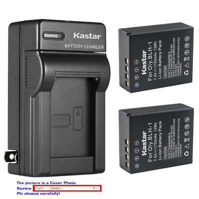 Kastar Fully Decoded Battery Wall Charger for Olympus OM-D EM1 Mark III MARKIII