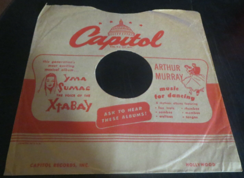 78RPM 10" Capitol Yma Sumac Xtabay / Arthur Murray nice condition sleeve - Picture 1 of 3