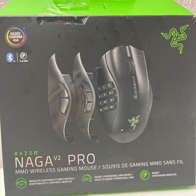 Razer Naga V2 Pro Wireless Gaming Mouse New Sealed 