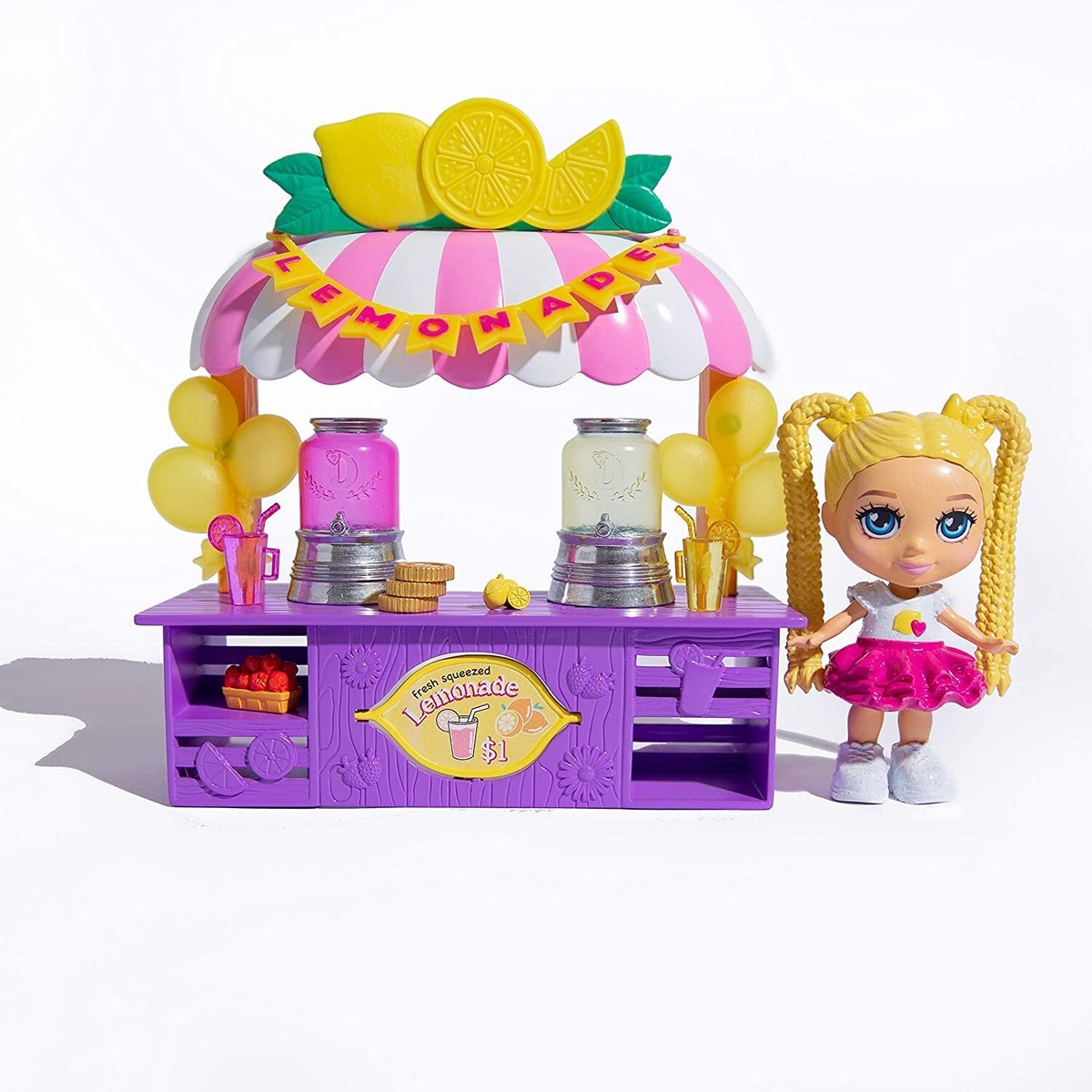 Diana ボディスーツD115Qイエロームーン Love, Diana, Kids Diana Show 2-in-1 Lemonade and Flower Stand Pop