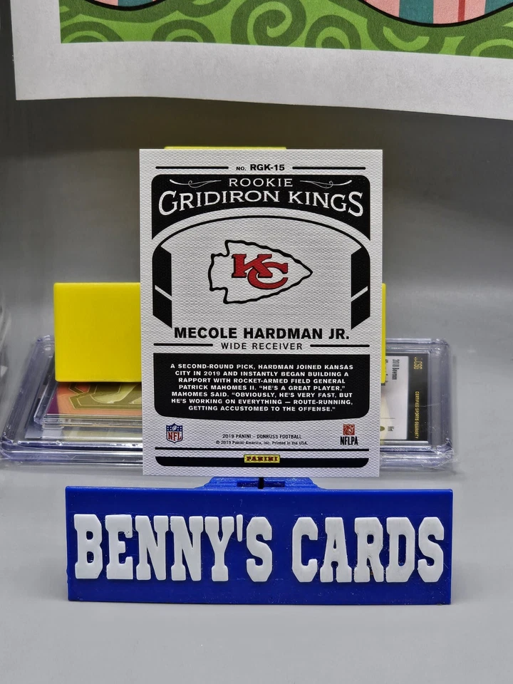 2019 Panini Donruss Canvas Bronze Rookie Gridiron Kings RC Mecole Hardman Jr. #A - Image 4 of 4