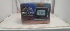 Radio Shack Micronta World Time LCD Desk Clock/displays Time And Highlights Time