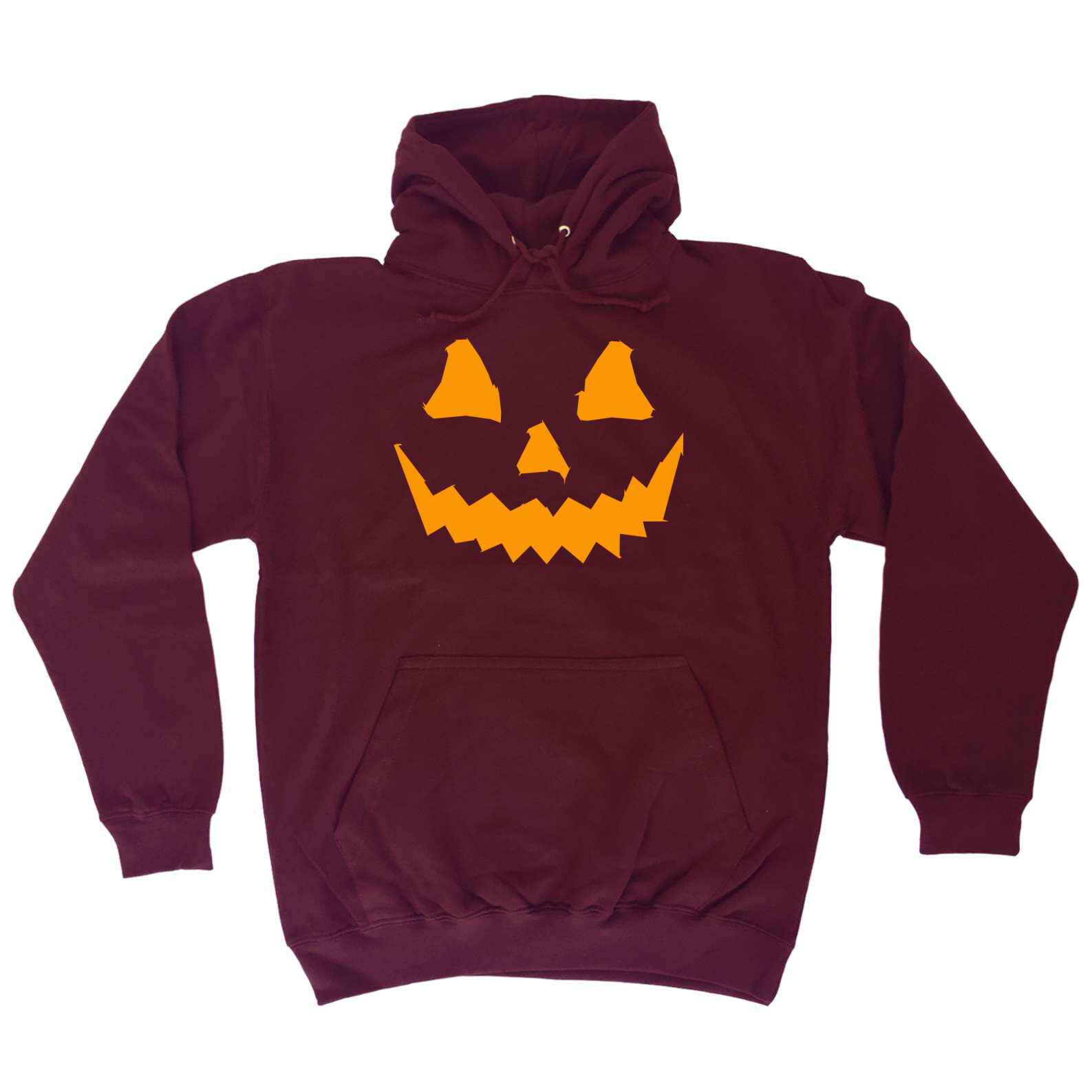 Funny Pumpkin Smile Orange Hoodie for Men and Women - Novelty Gift Apparel