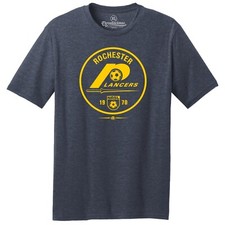 Rochester Lancers 1970 Logo NASL Soccer TRI-BLEND Tee Shirt
