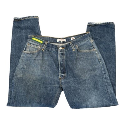 REDONE Jeans Levis Womens Sz 29 Reconstructed Patchwork Relaxed Straight Button