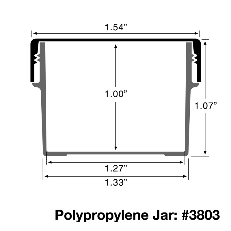 100 1/2 OZ 1Tblsp BLACK Opaque Plastic Jars Dark Green Caps DecoJars