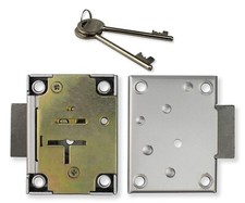 7 Lever Gun Cabinet Safe Locks ( 1 pair ) Keyed Alike On The Same Key c/w2 Key