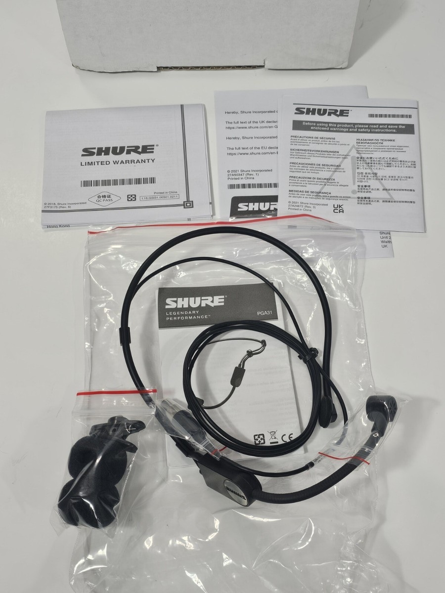 SHURE ヘッドセットPGA31 【公式通販】