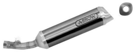 51503AON - Exhaust Muffler Arrow Thunder Dark Yamaha YZF-R 125 (08-13) - Picture 1 of 2