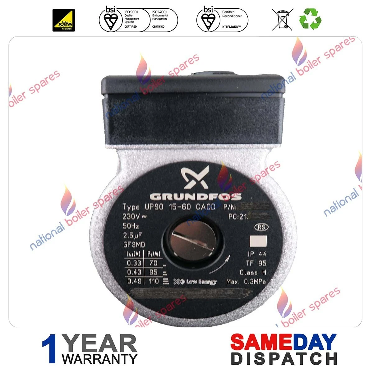VOKERA PROCOMBI 85HE u0026amp; 100HE BOILER REPLACEMENT PUMP HEAD 10027571 |  eBay