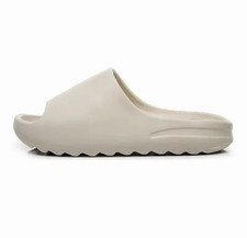 adidas Yeezy Slide Men  s Beige Solid Rubber Slip On Sandals US 10.5 w/ Box