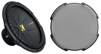 Kicker 50CWCS154 CompC 15'' Subwoofer SVC 4 ohm Car Sub CWCS154+Steel Mesh Grille