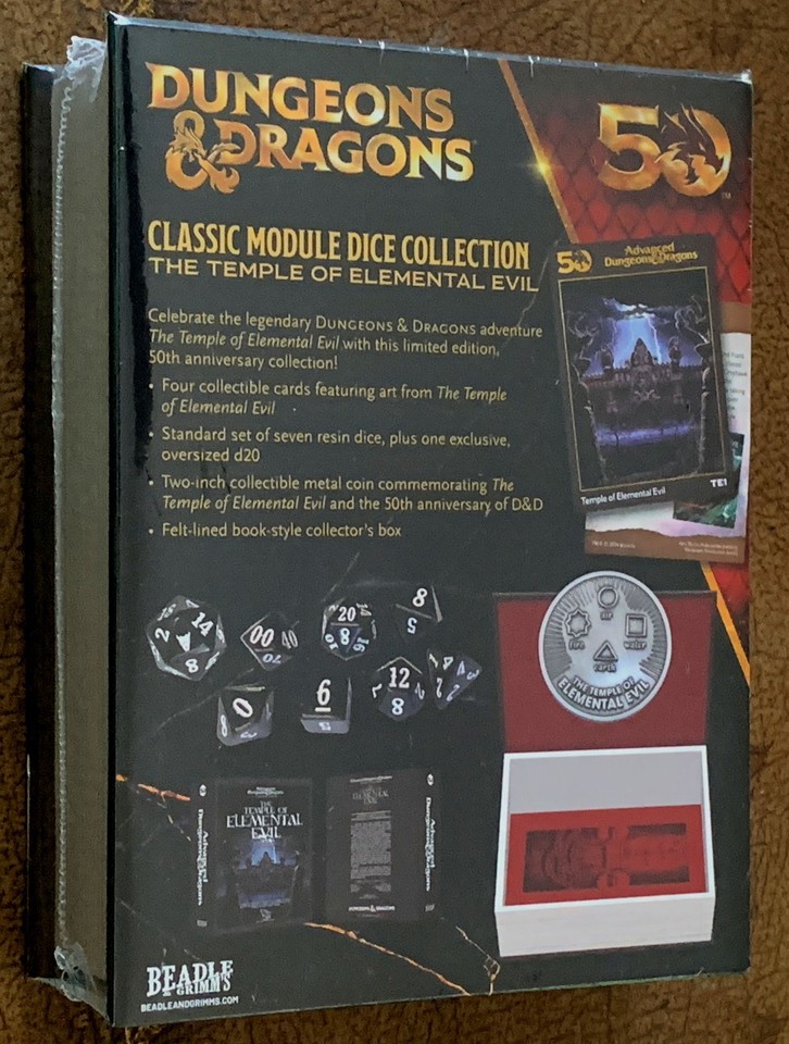 Dungeons & Dragons Temple of Elemental Evil Classic Module Dice ...