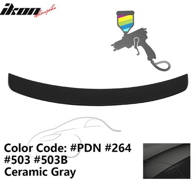 Fits 11-23 Chrysler 300 300C 300S ABS #PDN Ceramic Gray Rear Trunk Spoiler Wing