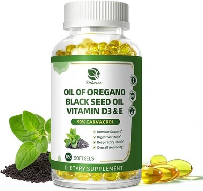 Oregano Oil Premium Formula Organic Extract 180 Softgels Immune Support