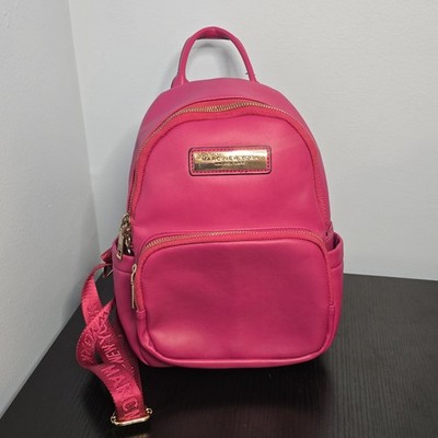 Marc New York Andrew Marc Mini Backpack Pink Gold Designer Womens