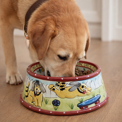 Blue Sky Clayworks Ceramic Pet Bowl Dogs & Cats 2000s Choose Your Design
